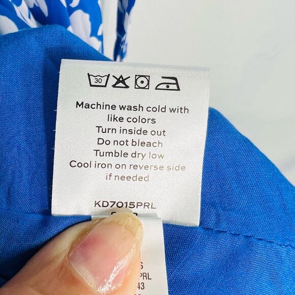 DRAPER JAMES RSVP Ruffle Wrap Dress Small - Picture 10 of 11